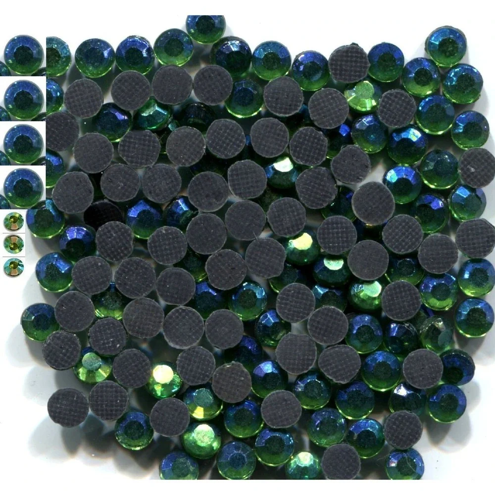 Rhinestones 16ss 4mm Crystals AB PERIDOT Hot Fix iron on  2‎ Gross  288 Pieces
